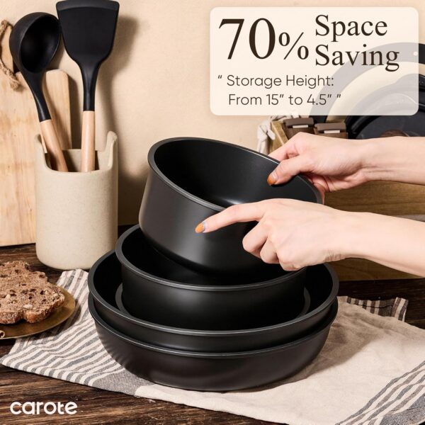 818ayLQggDL._AC_SL1500_ Batterie Cuisine 17 Pcs Carote Poignée Amovible Noir | Esprit Mezzogiorno