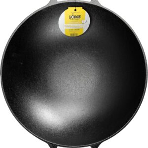 Wok en Fonte Lodge 35,6 cm : Cuisson Saine et Saisie Parfaite sur Induction