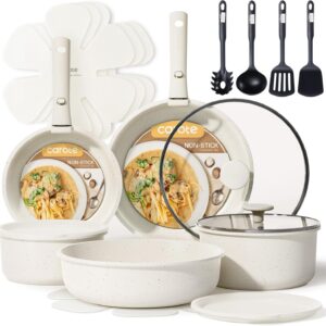 81EgmhSO9XL._AC_SL1500_ Batterie Cuisine 11 Pcs Carote Granit Blanc Amovible | Esprit Mezzogiorno