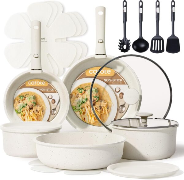 81EgmhSO9XL._AC_SL1500_ Batterie Cuisine 11 Pcs Carote Granit Blanc Amovible | Esprit Mezzogiorno