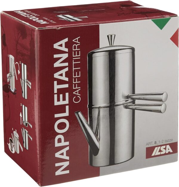 81Y3VqqvosL._AC_SL1500_ Cafetière Napolitaine Ilsa en Acier Inoxydable | La Véritable Cuccumella