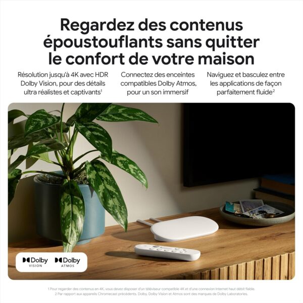 81ZrRATB1+L._AC_SL1500_ Google TV Streamer 4K 32GB Blanc Porcelaine Version NL