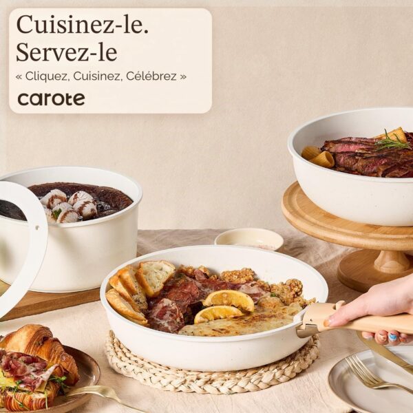 81g6YHs6MRL._AC_SL1500_ Batterie Cuisine 17 Pcs Carote Amovible Blanc Crème | Esprit Mezzogiorno