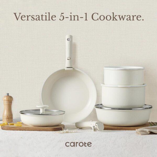 81lDgGyssCL._AC_SL1500_ Batterie Cuisine 11 Pcs Carote Granit Blanc Amovible | Esprit Mezzogiorno