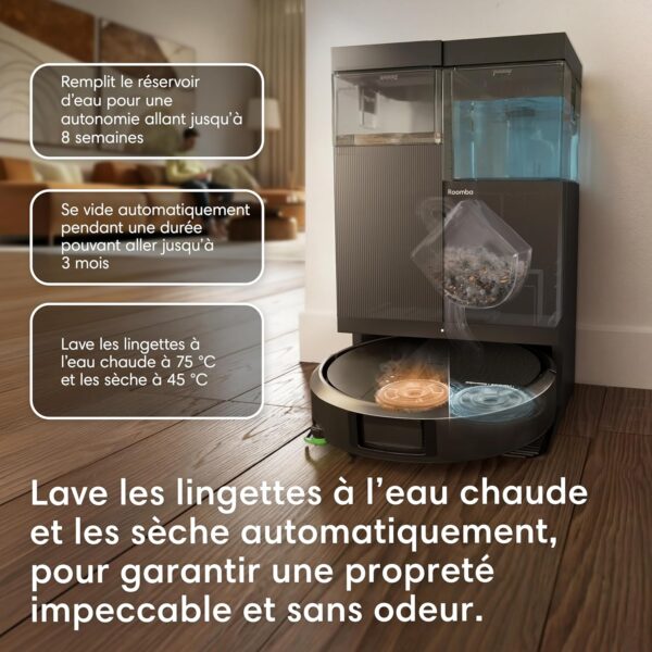 81z6A7qBbxL._AC_SL1500_ iRobot Roomba Plus 516 Combo Robot Aspirateur Laveur Noir 22KPa