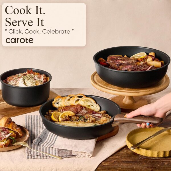 91aSNvzdOBL._AC_SL1500_ Batterie Cuisine 17 Pcs Carote Poignée Amovible Noir | Esprit Mezzogiorno