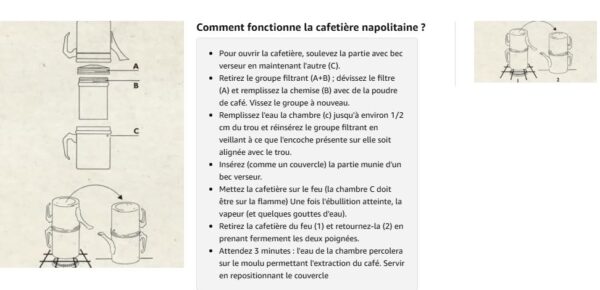 Capture Cafetière Napolitaine Ilsa en Acier Inoxydable | La Véritable Cuccumella