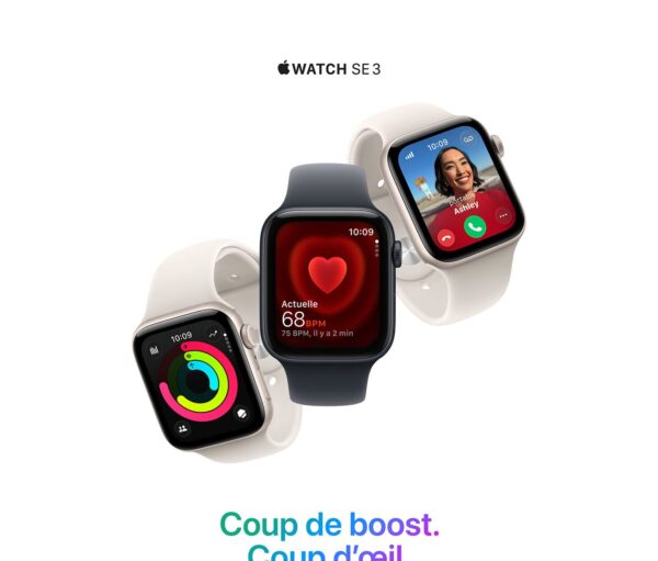 FRFR_Apple_Watch_SE_3_cellular_5G_Q425_Web_Marketing_Page_PSD_Bronze_L_01._CB800545147_ Apple Watch SE 3 GPS 44mm Lumiere Stellaire Montre Connectee