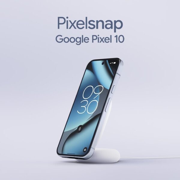 Google Chargeur Pixelsnap avec Stand Chargeur Sans Fil Qi2 25W