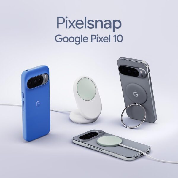 Google Chargeur Pixelsnap avec Stand Chargeur Sans Fil Qi2 25W