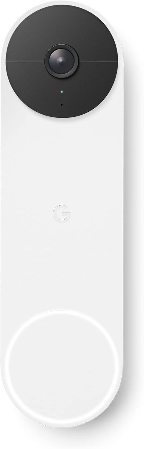 51LBZ6ublcL._AC_SL1500_ Google Nest Doorbell Batterie Neige – Sonnette Vidéo Sans Fil HD