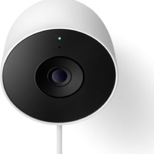 Google Nest Cam Extérieur Filaire 2e Gen Neige – Caméra Sécurité 2K