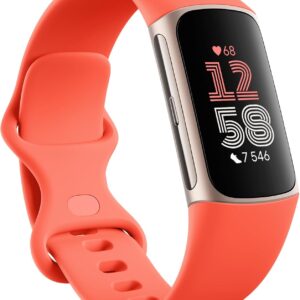 Google Fitbit Charge 6 Coral – Bracelet Connecté GPS et ECG