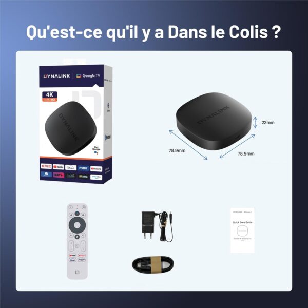 61ghR69fLOL._AC_SL1500_ Kinhank Boitier Google TV 4K UHD Certifie Netflix Google Assistant