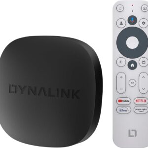 Kinhank Boitier Google TV 4K UHD Certifie Netflix Google Assistant