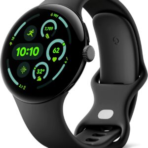 Google Pixel Watch 3 45mm Montre Connectee Noir Mat Wi-Fi