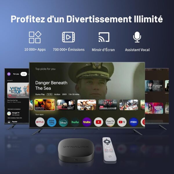 71LQ1ijrktL._AC_SL1500_ Kinhank Boitier Google TV 4K UHD Certifie Netflix Google Assistant