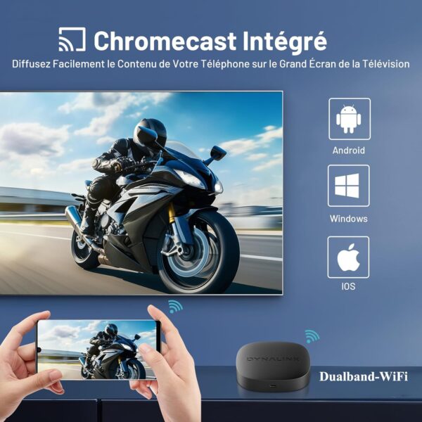 71N5lb3O46L._AC_SL1500_ Kinhank Boitier Google TV 4K UHD Certifie Netflix Google Assistant