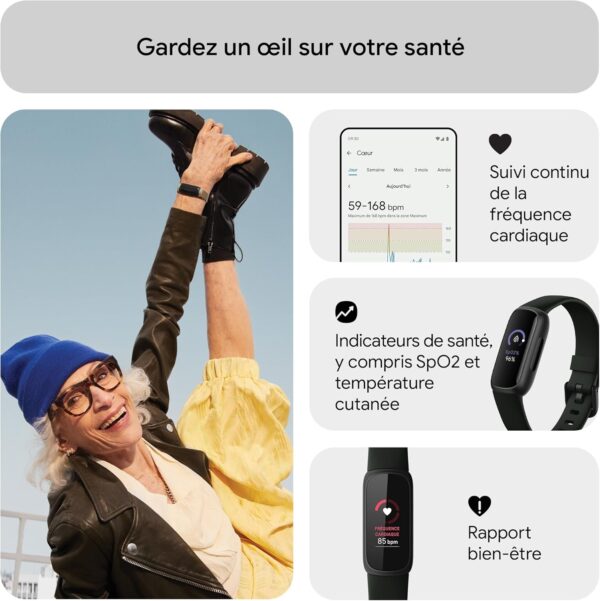 71azpXTWQML._AC_SL1500_ Google Fitbit Inspire 3 noir – Bracelet Connecté Sport et Santé