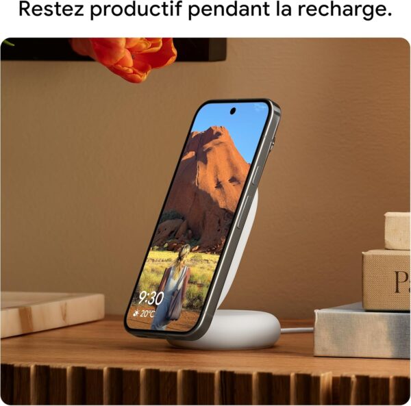 Google Chargeur Pixelsnap avec Stand Chargeur Sans Fil Qi2 25W